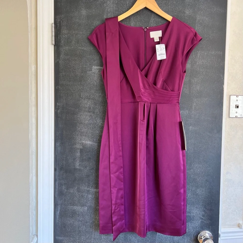 NWT J. Crew Burgundy Dress - Size 0